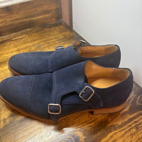 Paul Fredrick ‎ Navy Blue Oxfords Size 10 main image 9